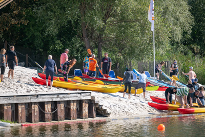 Mitarbeiter auf Cable Island