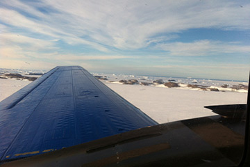 Blick aus dem Flugzeug